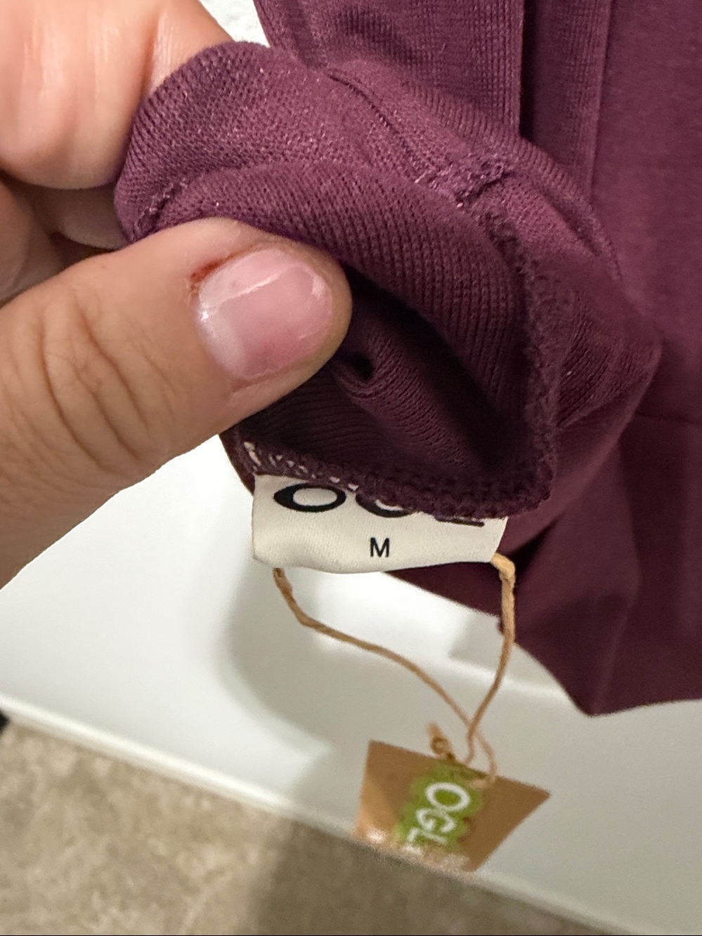 NWT OGL Sleeveless Scoop Neck Tank Top - Wine - Picture 4 of 5